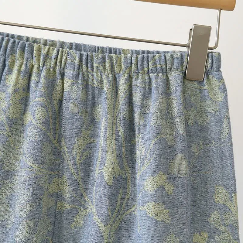 Pyjama-Set aus Baumwolle mit orientalischem Blumenmuster