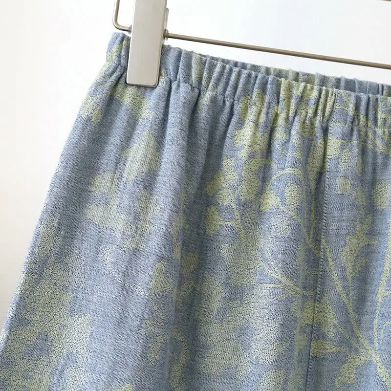 Pyjama-Set aus Baumwolle mit orientalischem Blumenmuster