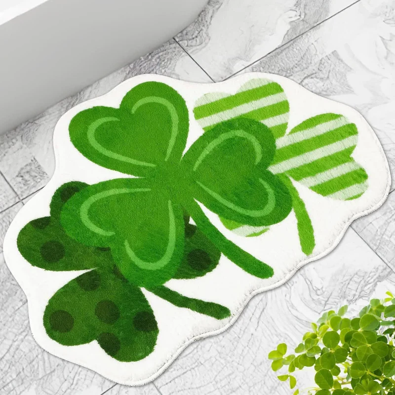 Teppich mit Kleeblattmotiv zum St. Patrick's Day