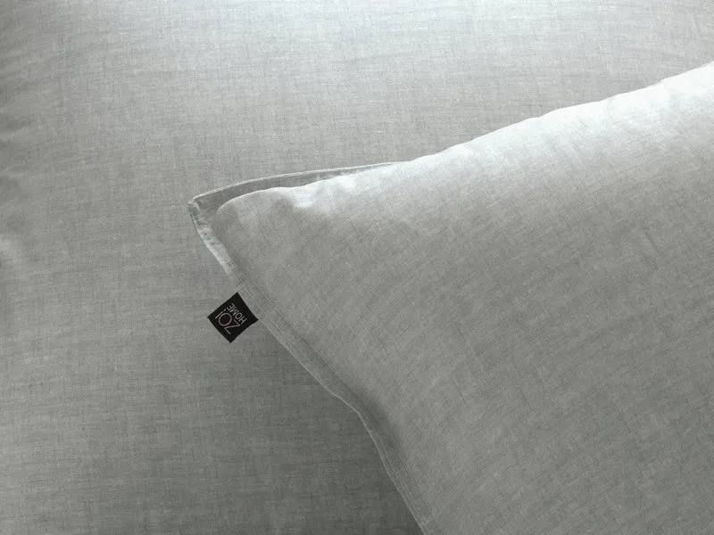 Zo! Home Baumwoll-Bettwäsche Lino Dove Grey