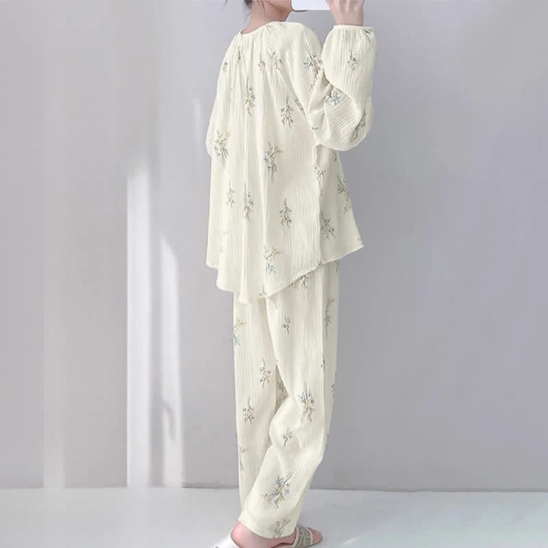Bouquet Loungewear-Set aus doppellagiger Baumwolle