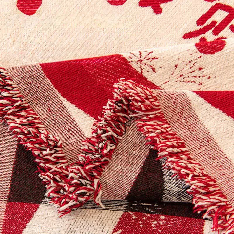 Rutschfeste Sofadecke mit Tierkreiszeichen-Pferd aus Chenille.