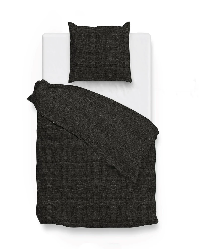 Zo!Home Bettwäsche Lino Renforcé Midnight Black