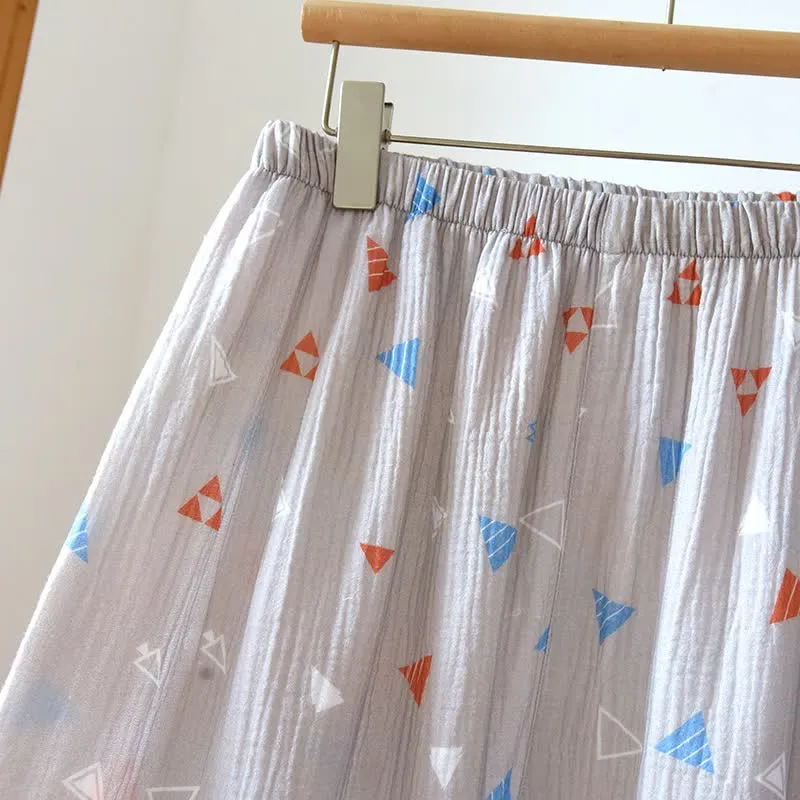 Unisex-Loungewear-Set aus Baumwolle mit geometrischem Dreieck