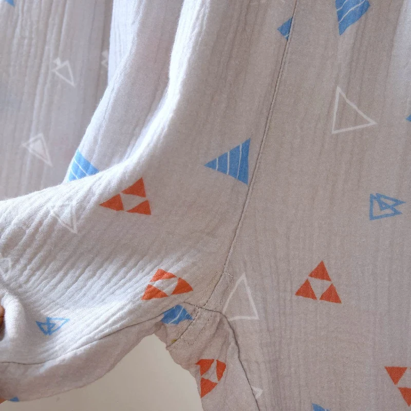 Unisex-Loungewear-Set aus Baumwolle mit geometrischem Dreieck