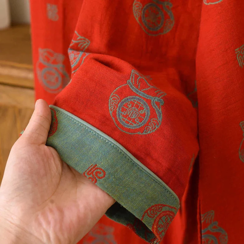Loungewear-Set aus Baumwolle mit Glückstaschenmuster