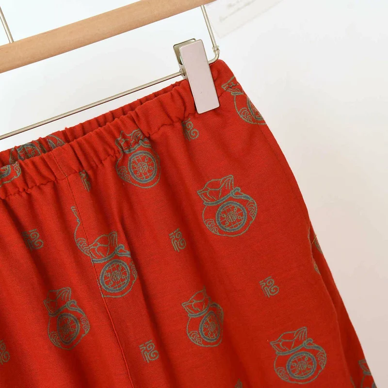 Loungewear-Set aus Baumwolle mit Glückstaschenmuster