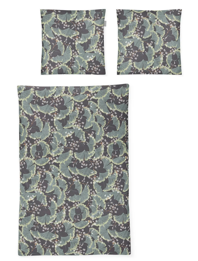 Irisette Bettwäsche Mako-Satin Sky 8494-11 Grau/Grün