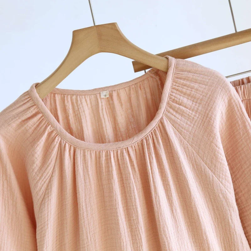 Minimalistisches einfarbiges Loungewear-Set aus Baumwolle