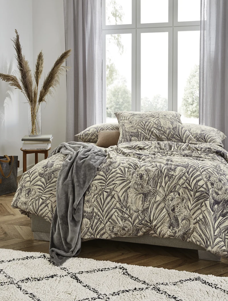 Irisette Edelflanell Bettwäsche Alpaka 8467-11 Koala -