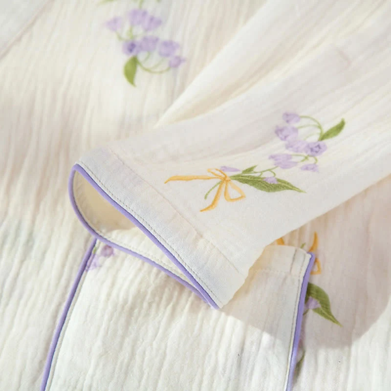 Maiglöckchen-Loungewear-Set aus Baumwolle