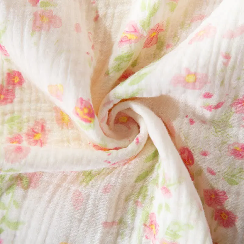 Elegantes Pyjama-Set aus begonienfarbener Baumwollgaze