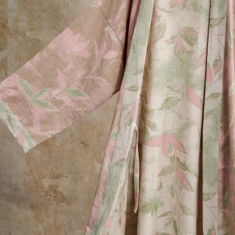 Kimono-Bademantel aus Naturbaumwollgaze