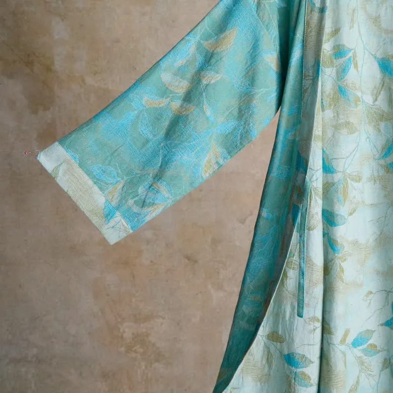 Kimono-Bademantel aus Naturbaumwollgaze