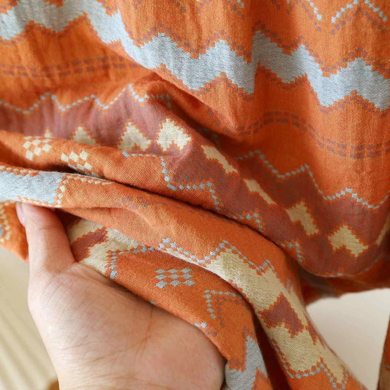 Vintage Wave Baumwoll-Loungewear-Set für Paare