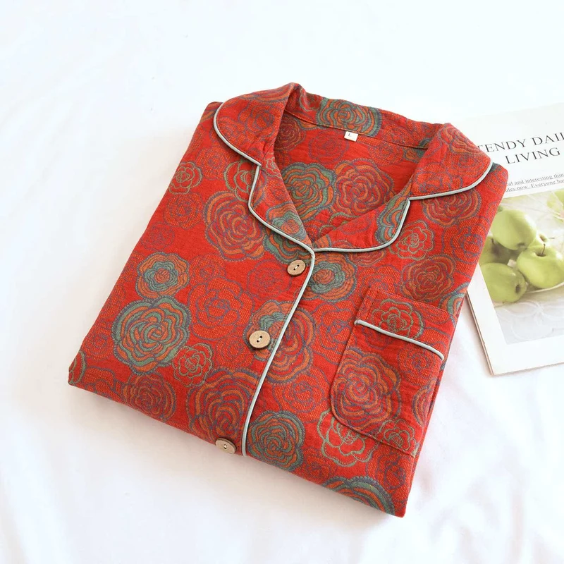 Camellia Loungewear-Set aus reiner Baumwolle