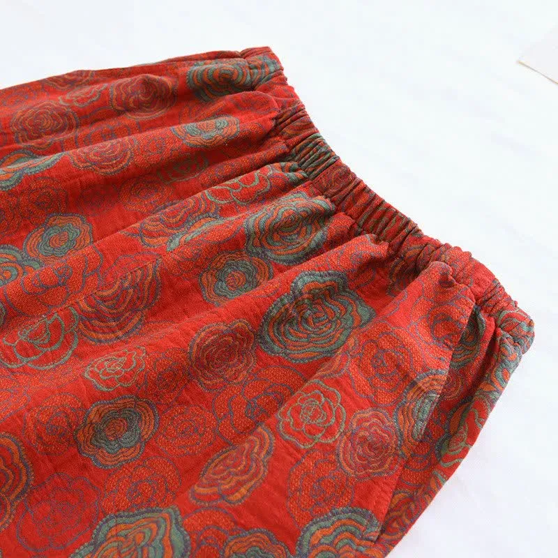 Camellia Loungewear-Set aus reiner Baumwolle
