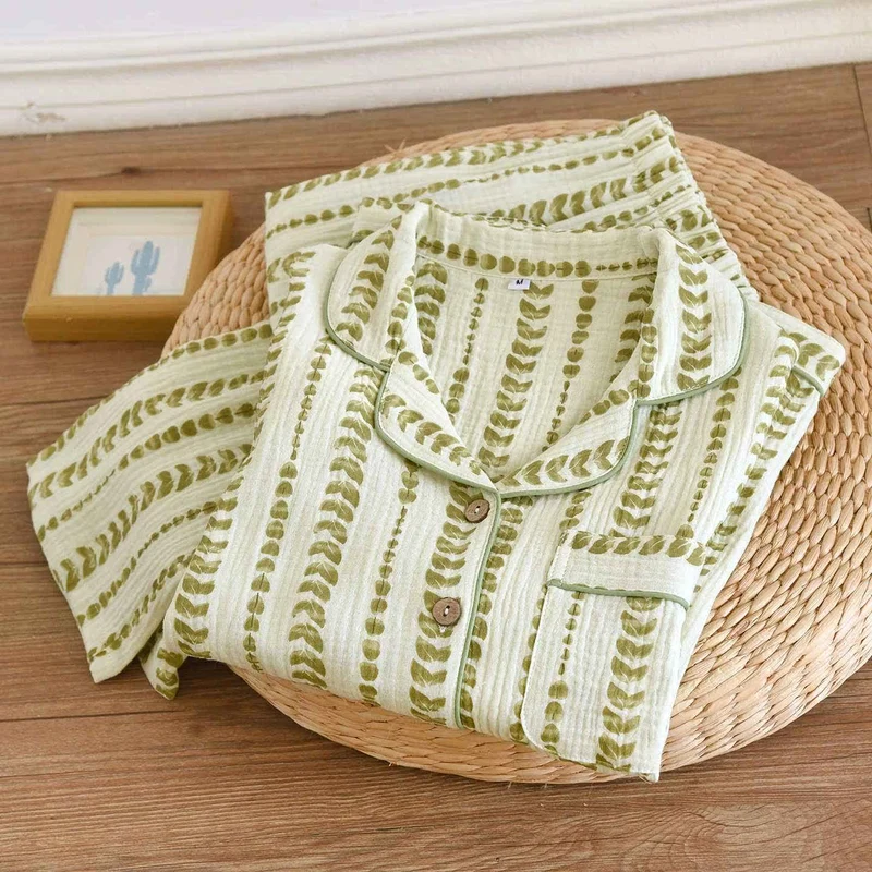 Loungewear-Set aus Baumwolle mit Streifenmuster
