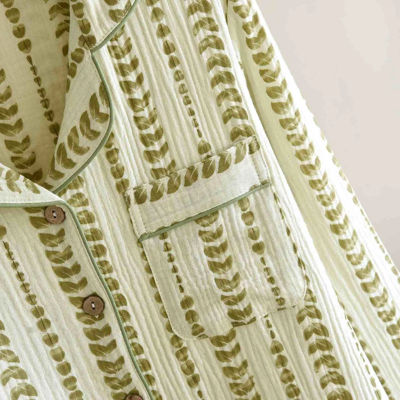 Loungewear-Set aus Baumwolle mit Streifenmuster