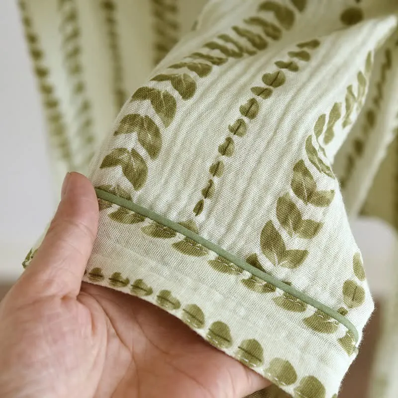 Loungewear-Set aus Baumwolle mit Streifenmuster