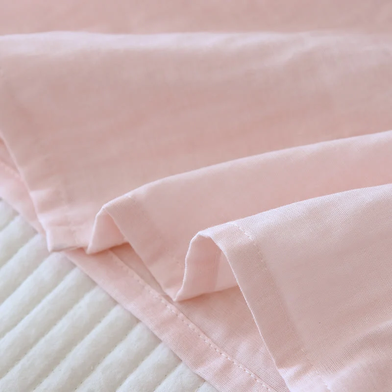 Kimono-Loungewear aus Baumwollgaze mit Blumenstickerei