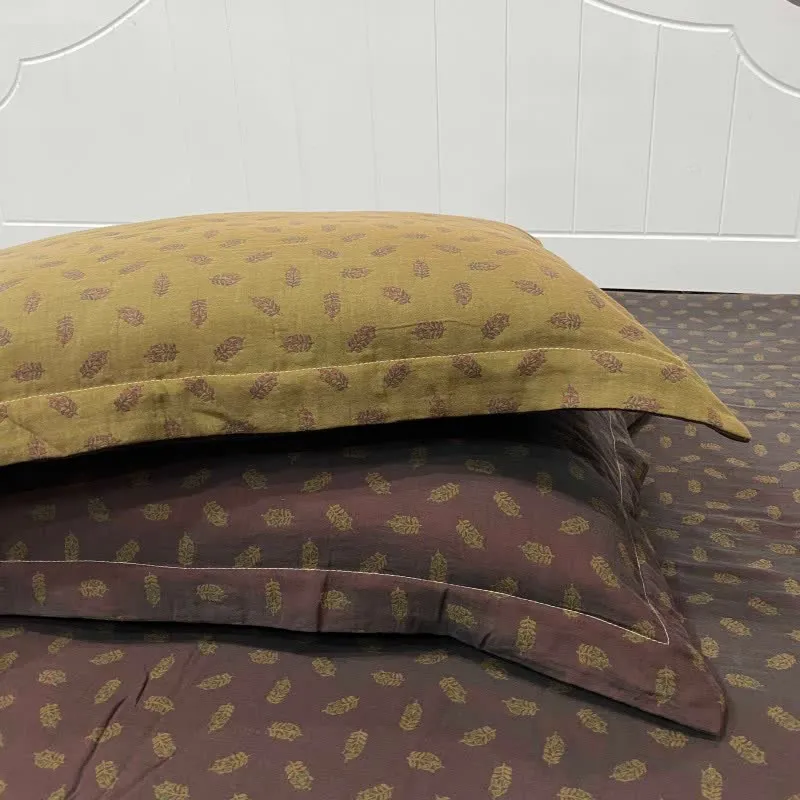Wendebettlaken aus Baumwolle mit Retro-Blumenmuster