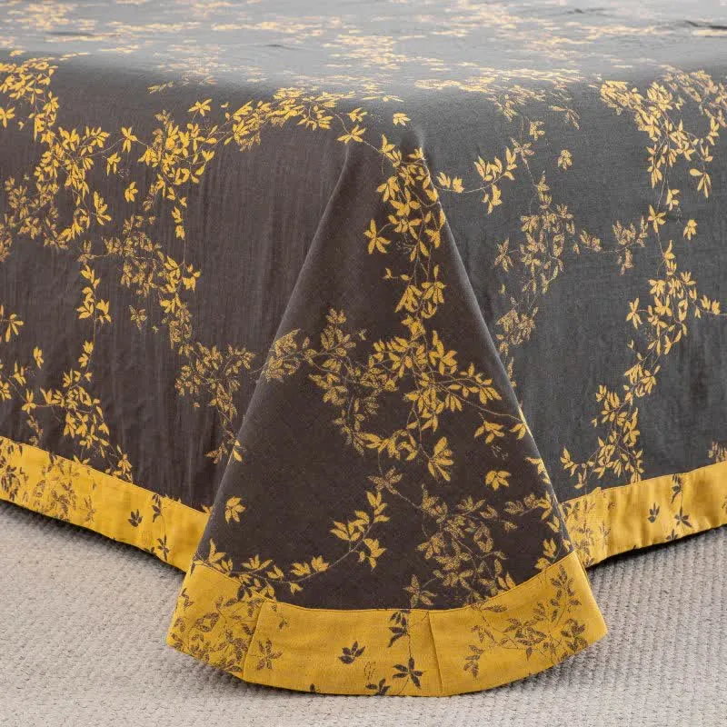 Bettwäsche-Set „Country Leaf“ aus Baumwollgaze (4-teilig)