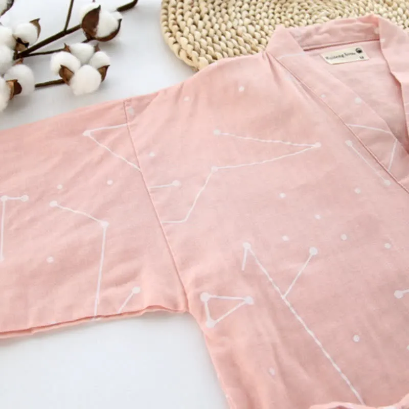 Partner-Kimono-Loungewear aus Baumwolle