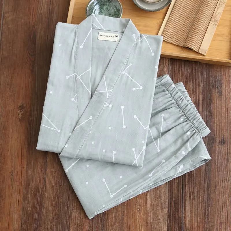 Partner-Kimono-Loungewear aus Baumwolle