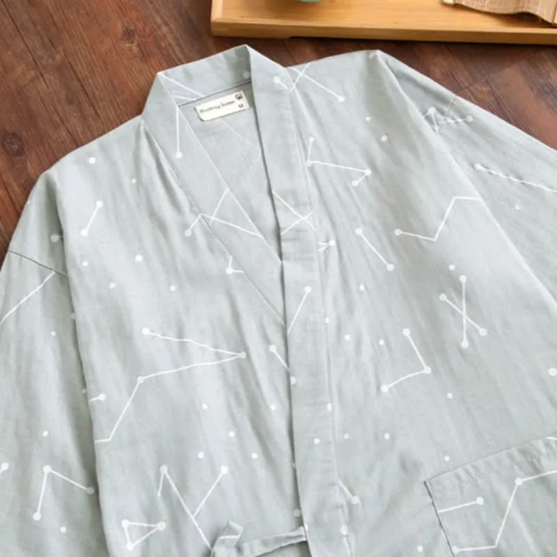 Partner-Kimono-Loungewear aus Baumwolle