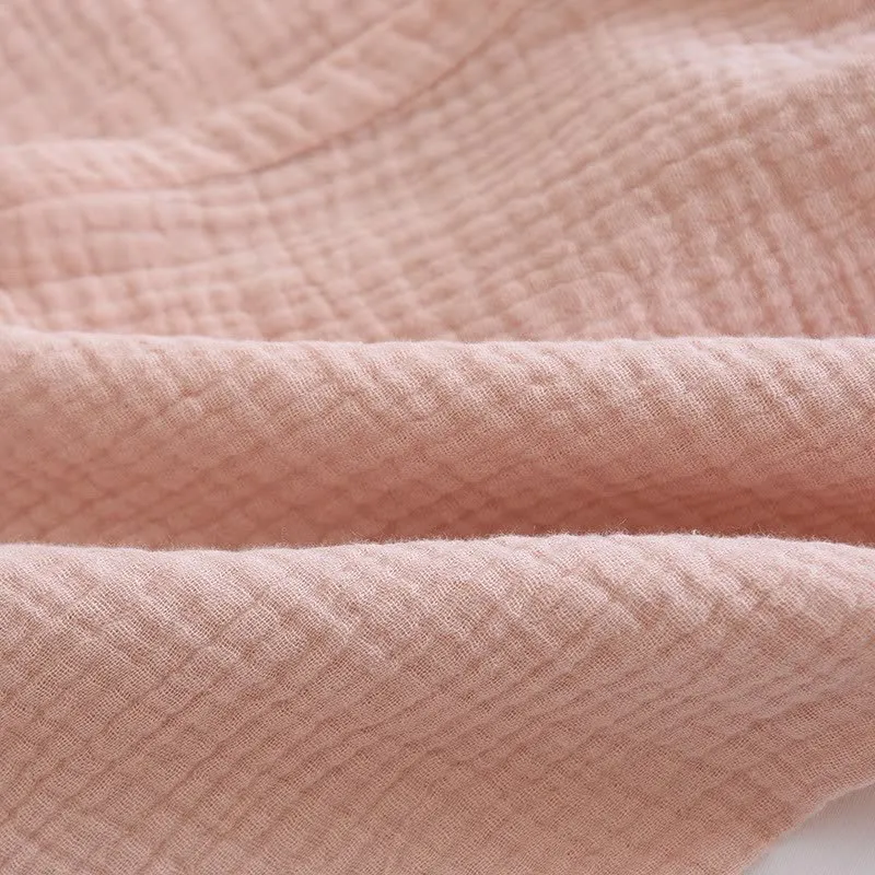 Kimono-Loungewear aus Baumwollgaze mit Schmetterlingsstickerei