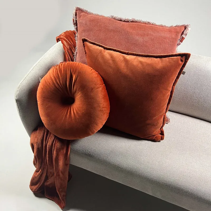 Dutch Decor Kissen Olly Ø40cm Potters Clay
