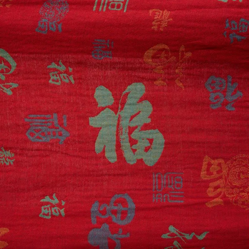 Kimono-Robe aus Baumwollgaze mit Glücksmuster