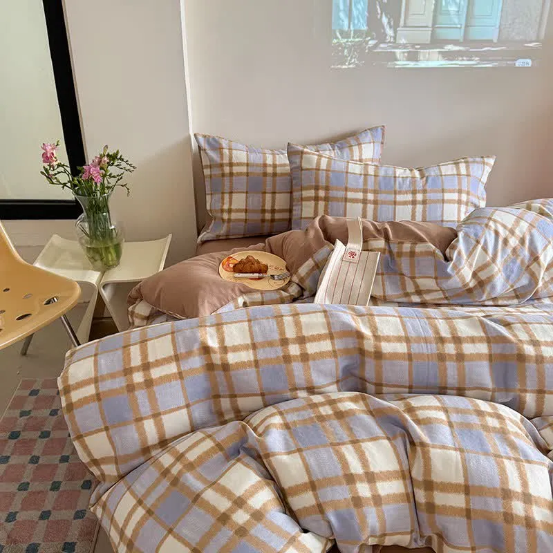 Bettwäsche-Set aus Baumwollgaze im frischen Stil