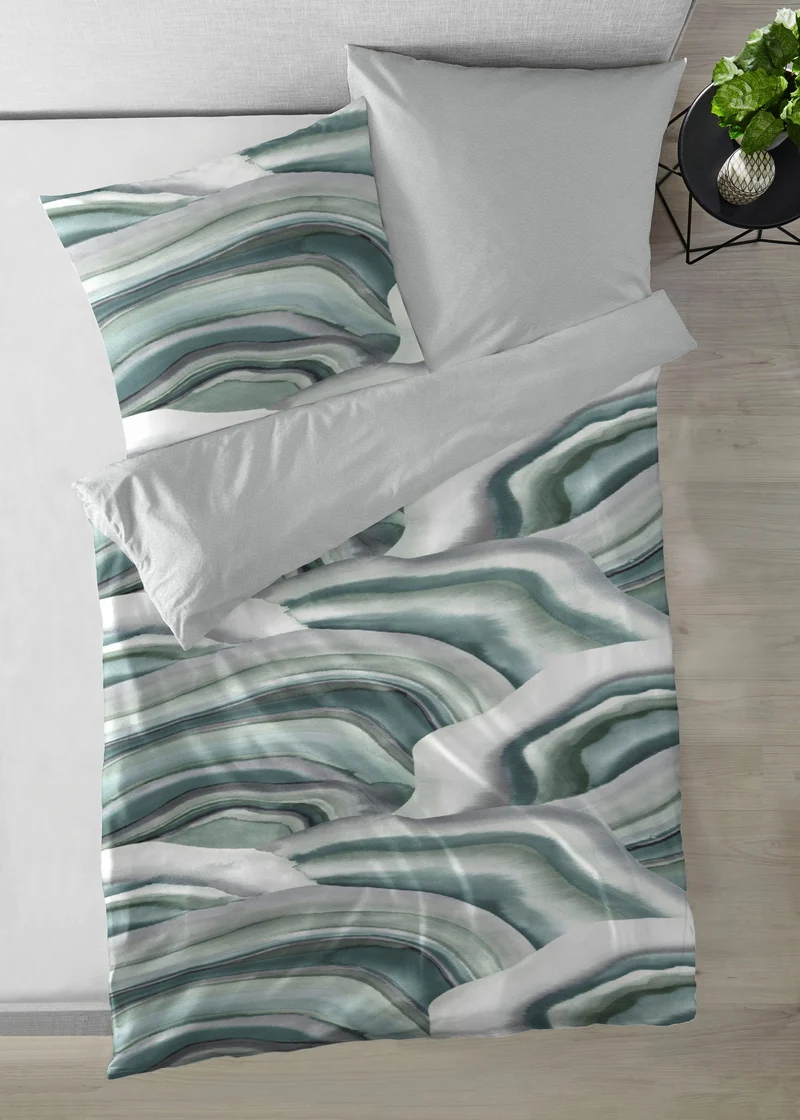 Primera Bettwäsche Mako-Satin Wellen