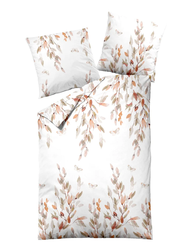Dormisette Bettwäsche Mako-Satin Blätter 2894-021