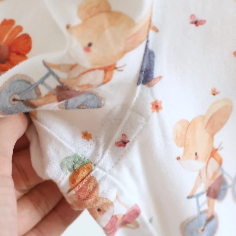 Loungewear-Set aus gebürsteter Baumwolle mit Cartoon-Tiermotiven