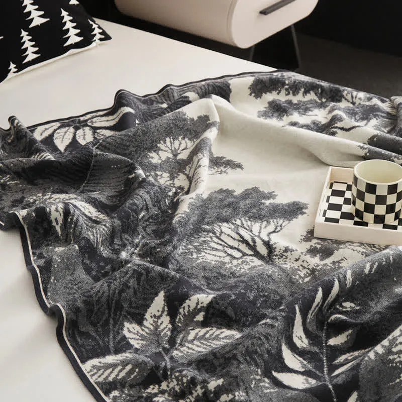 Jacquard-Retro-Multifunktionsdecke