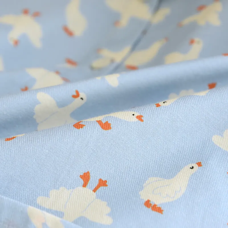 Loungewear-Set aus gebürsteter Baumwolle von Goose