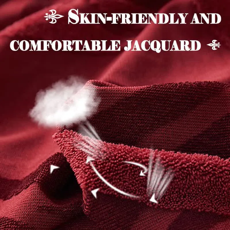Jacquard-Elastik-Sofaüberzug mit rutschfester Oberfläche