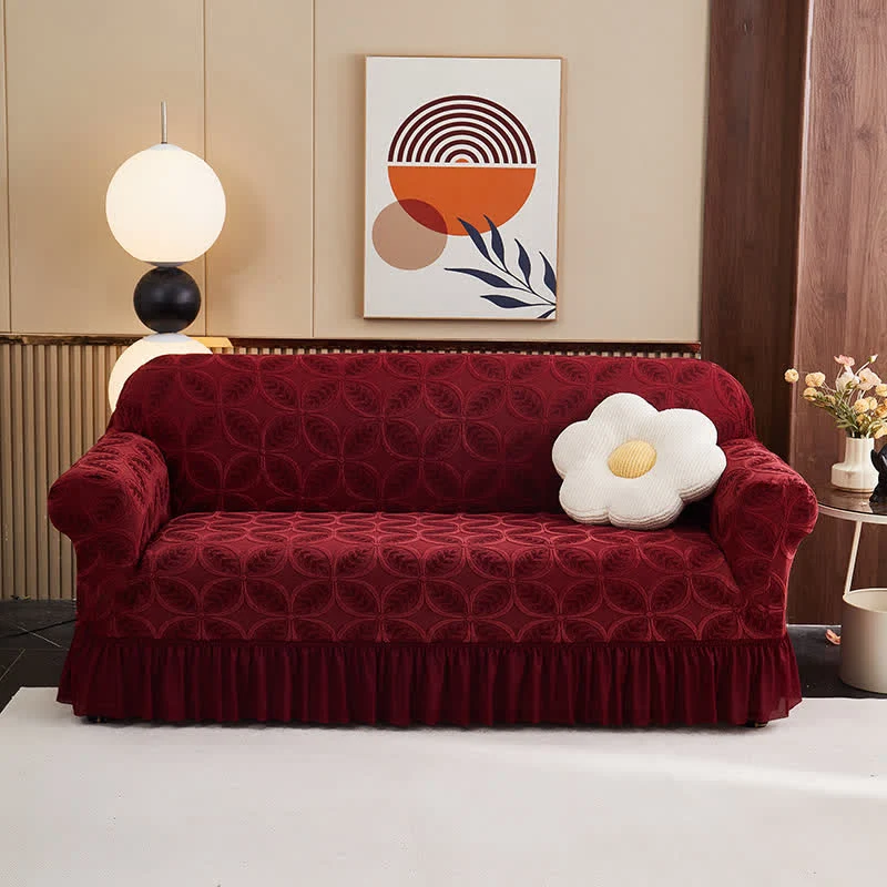 Hochelastischer 3D-Jacquard-Sofaüberzug