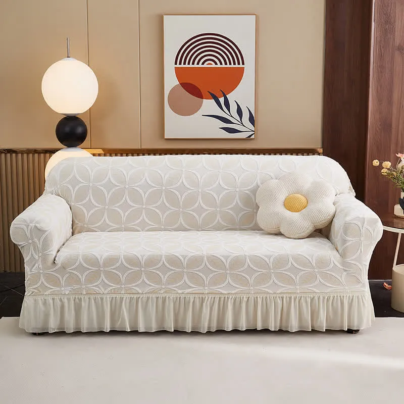 Hochelastischer 3D-Jacquard-Sofaüberzug