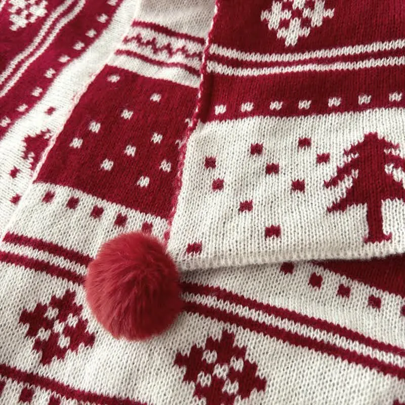Ownkoti Weihnachtsstrickdecke