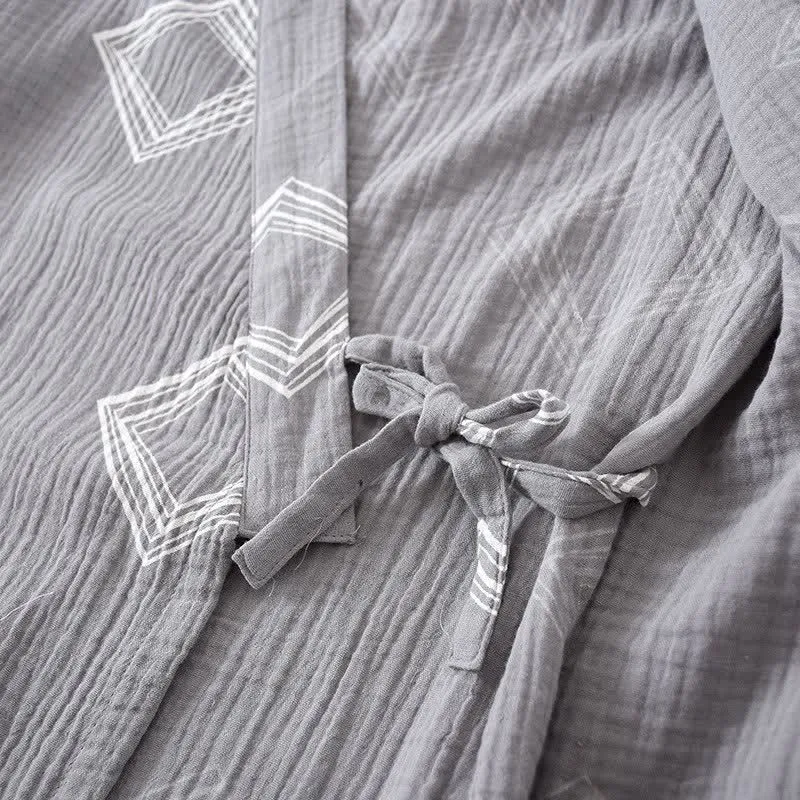 Ownkoti Unisex Diamond Baumwollkimono Loungewear Set