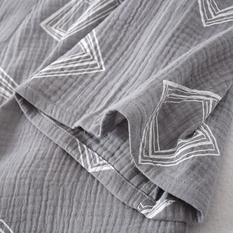 Ownkoti Unisex Diamond Baumwollkimono Loungewear Set