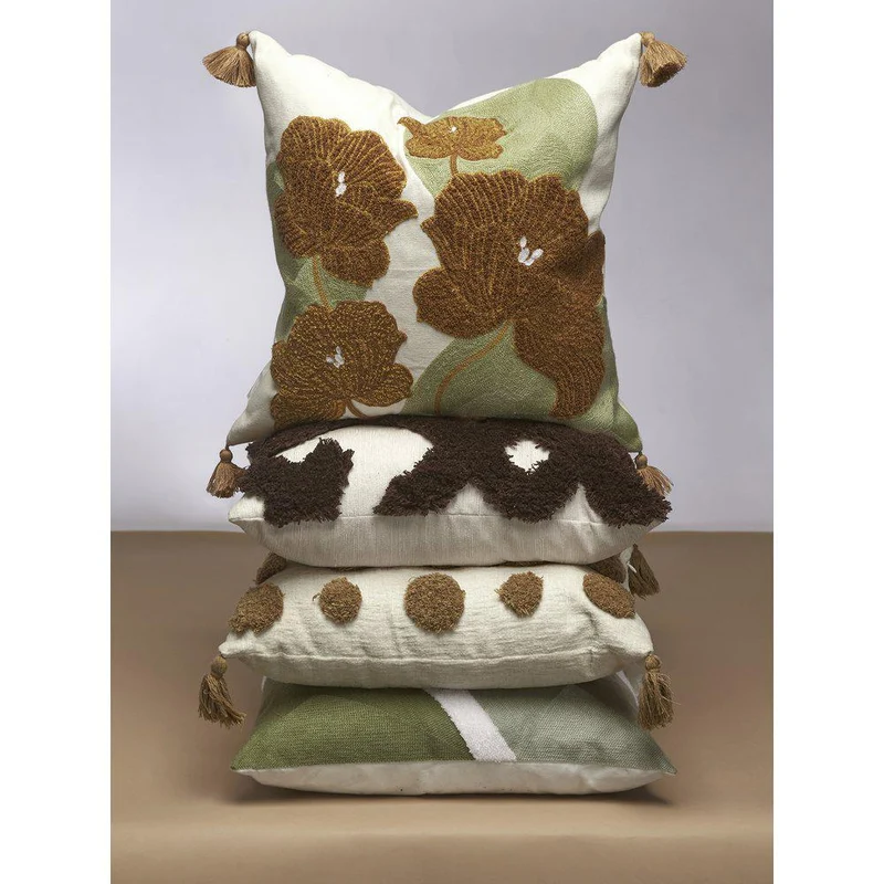 Svanefors Kissenbezug Ines 45x45cm Mocca