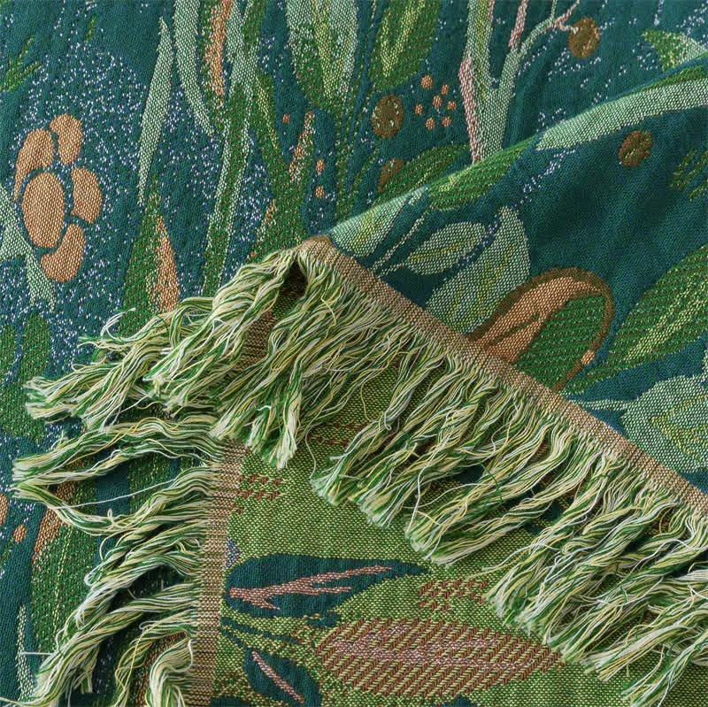 Ownkoti Lily Baumwollgaze-Quasten-Steppdecke
