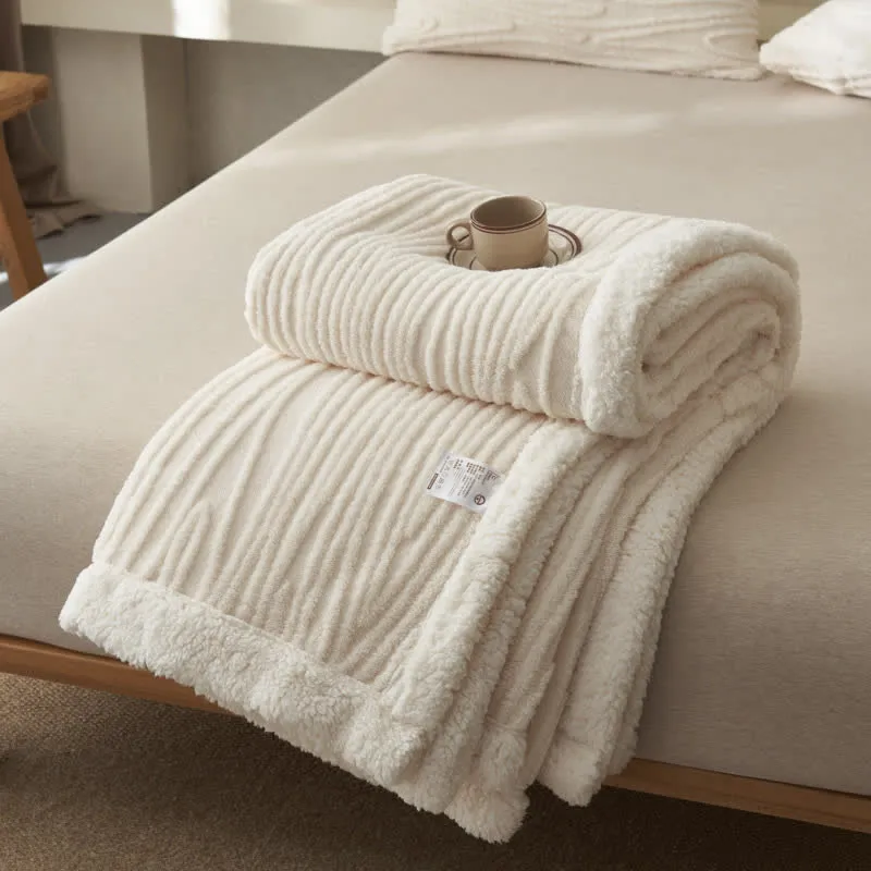 Ownkoti – Jacquard-Sherpa-Decke mit Baummuster