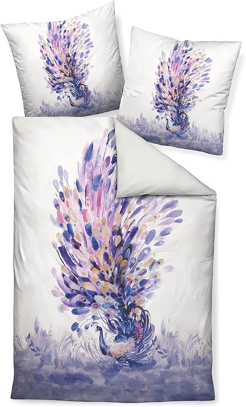 Janine Bettwäsche Mako-Satin Modern Art 42080-05 Kreidelila