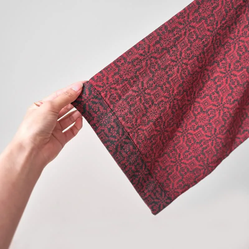 Ownkoti – Weihnachtsinspirierter Kimono-Bademantel aus Baumwollgaze